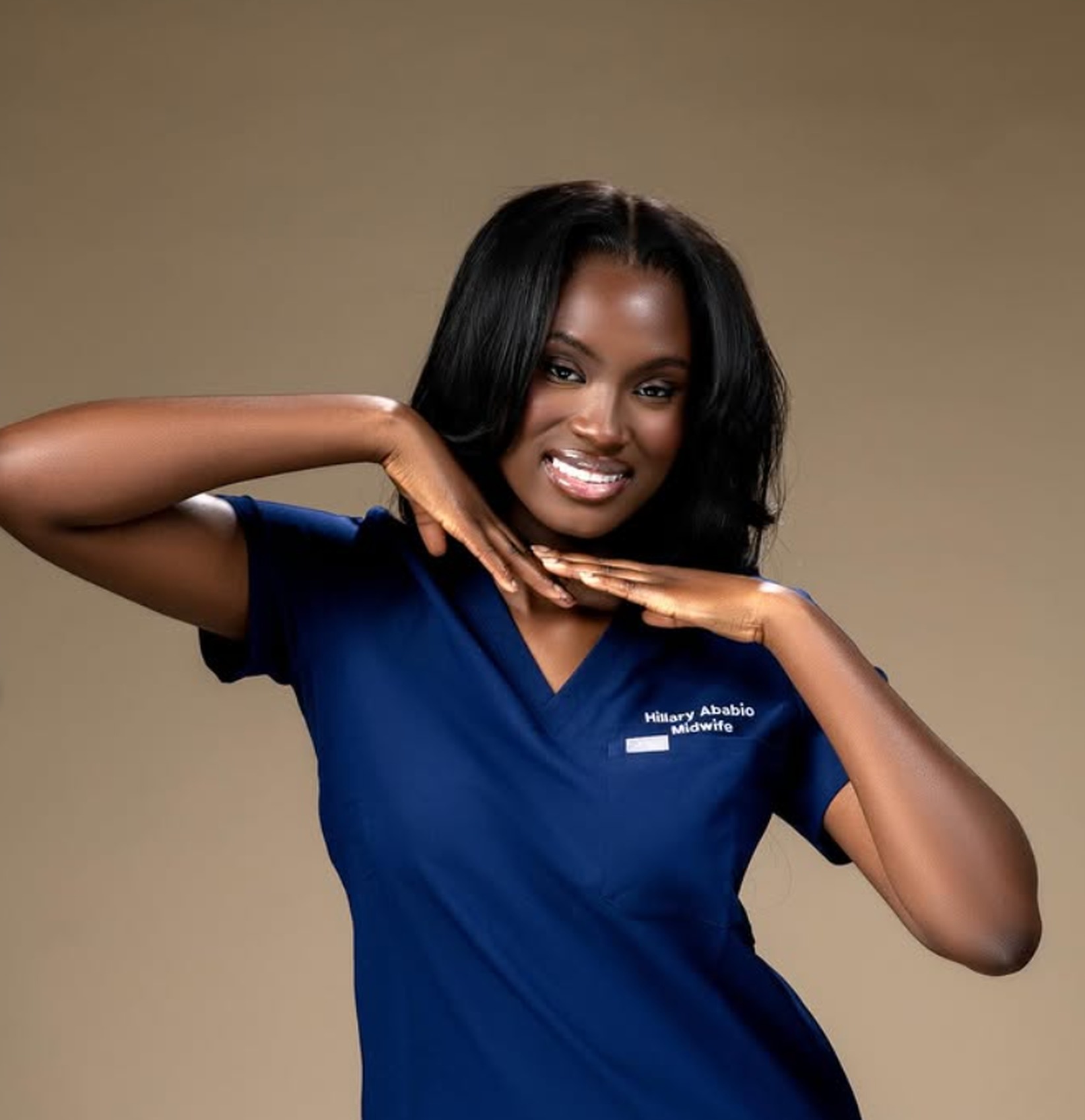 Portrait of Hillary Ababio, professional makeup artist based in Manchester M40