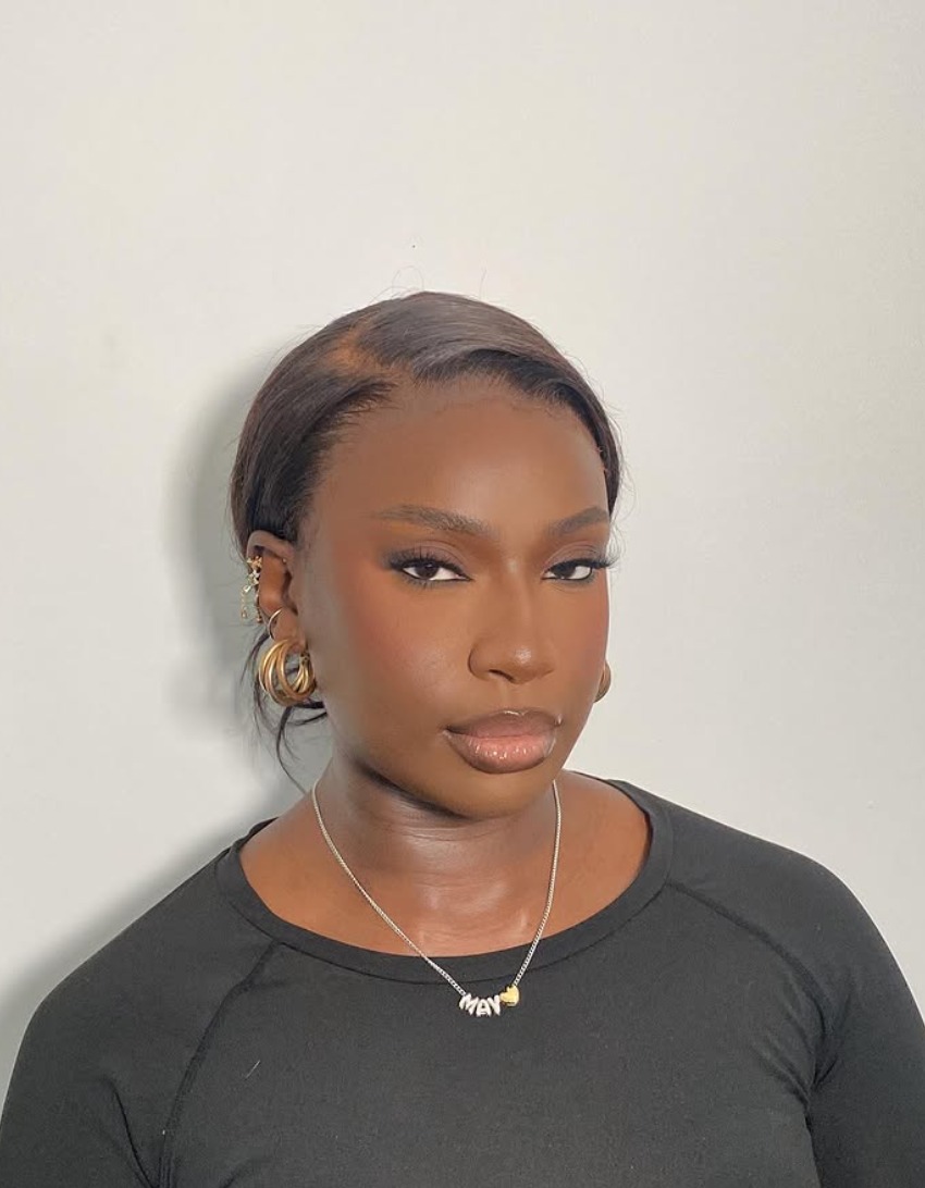 Bronze soft glam with feathered brows and nude lip by Hillary Ababio MUA